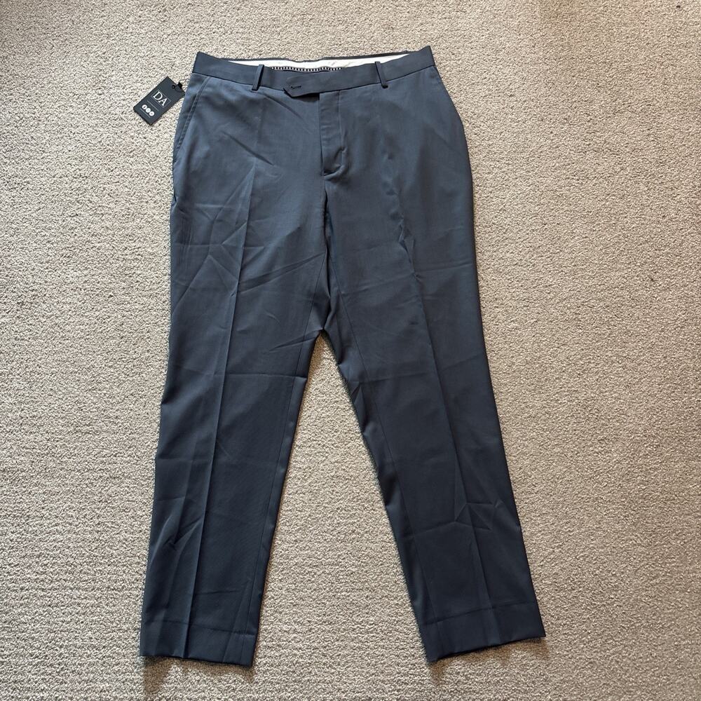 David Alan Clothing John Cena Custom Suit Gray Men Dress Pants Wool Blend Sz 35
